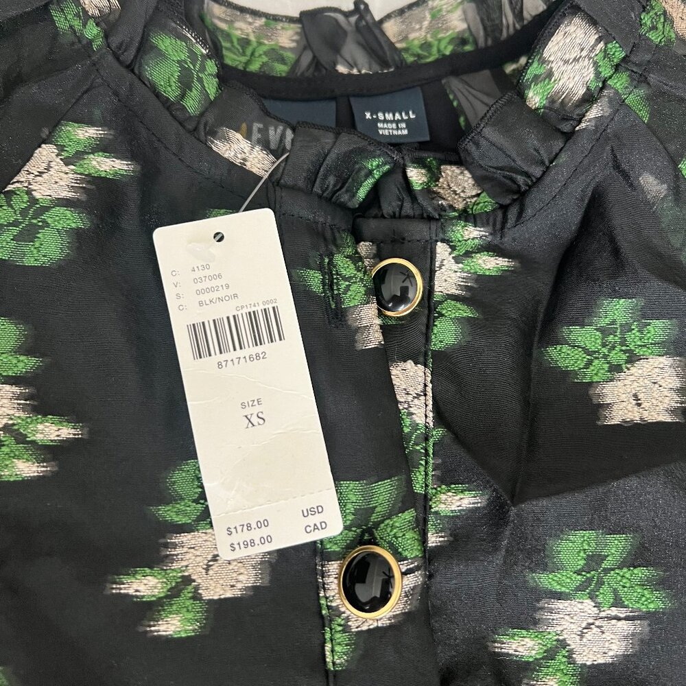 NWT Anthropologie Maeve Short-Sleeve V-Neck Tiered Tunic Mini Dress - Picture 5 of 6
